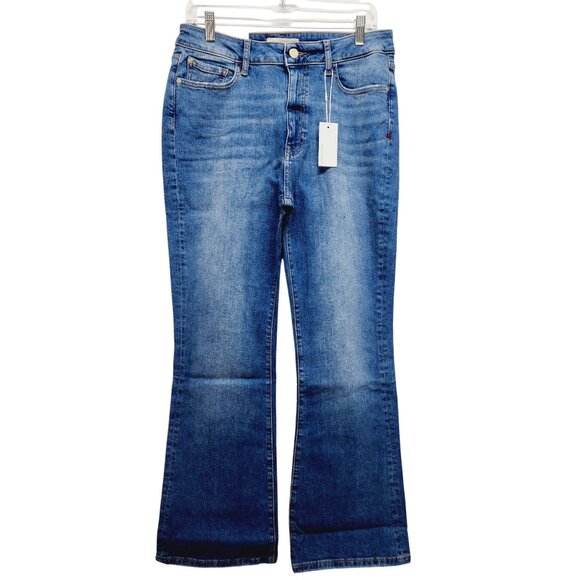 Warp + Weft High-Rise Bootcut Jeans Medium Wash Size 10/30 Womens Denim - Picture 1 of 12